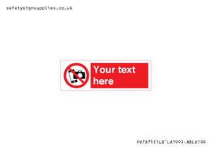 Custom No filming or photography